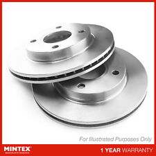 2x Brake Discs Vented For VW