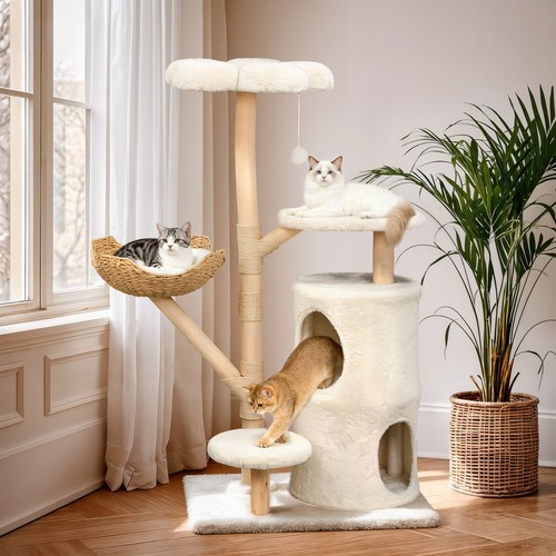 Modern cat tree tower - tree, large