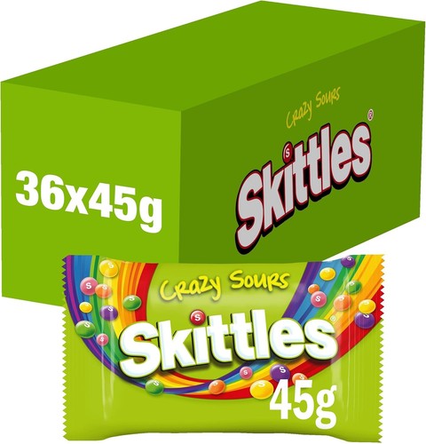 Skittles crazy sours box 36 - crazy, of