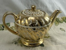 VINTAGE 1950s SADLER gold lustre 2 pint teapot