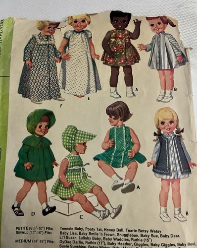 Vtg mccall 2157 doll - vtg`69,