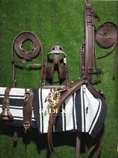 High Quality Leather heavy Driving Horse Harness Set All Sizes & Color Available