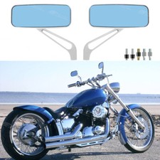 For Yamaha V Star Dragstar Custom Chrome Motorcycle Rectangle Rearview Mirrors