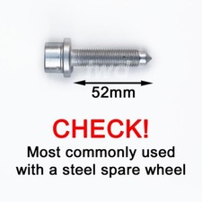SPARE WHEEL LOCK BOLT FOR VW TRANSPORTER T4 T5 T6 STEEL ALLOY SECURITY NUT -SWL