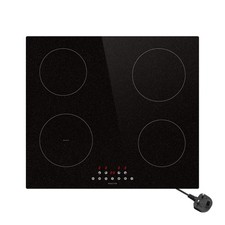 13 amp Plug-in Induction hob with ILVA Glass, Boost, Power 2800W, 4 zones