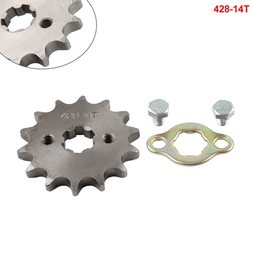 428 chain 17mm 14t - 14t, front