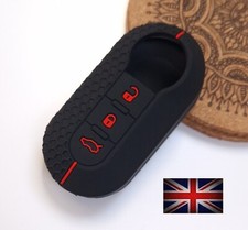 KEY COVER FOR FIAT 500 PANDA PUNTO BRAVO STILO DOBLO 3 BUTTON FOB CASE REMOTE 2