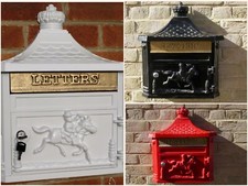 Vintage Victorian Style Wall Mounted Outdoor Letter Mail Post Box Lockable