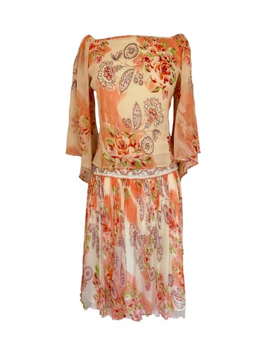Rene derhy apricot floral rose - rene,
