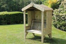 Wooden Garden Arbour, Sits 2