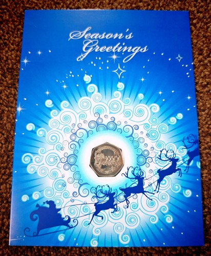 2008 gibraltar christmas 50p - gibraltar,
