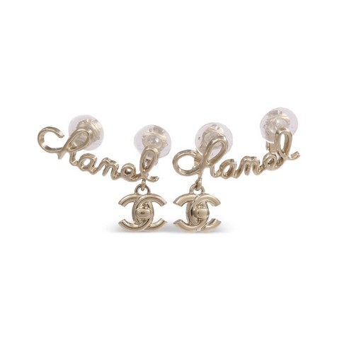 Chanel 21p earrings script - chanel, cc