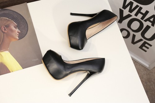 Men stiletto pumps - men's, platform