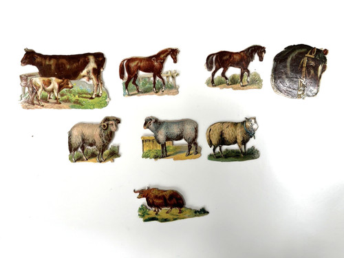 Victorian die cut scraps - victorian,