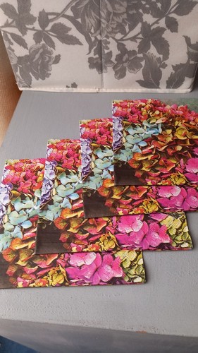 Paper napkins floral - 4,