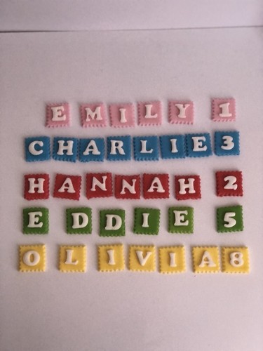 Edible name icing sugar - , paste