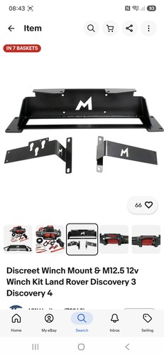 Discreet winch mount m12 5 - mount, &