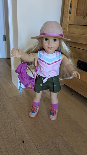 American girl doll kira bailey - american,