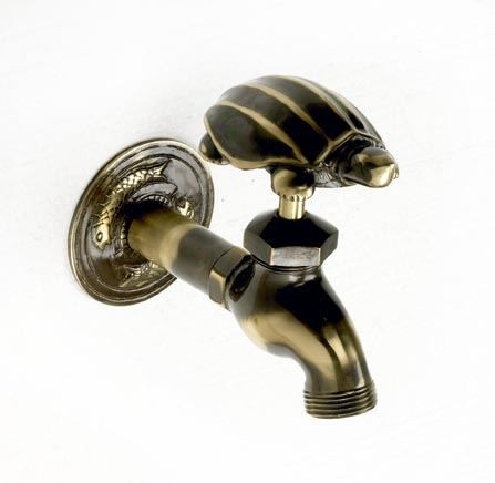Antique brass turtle outdoor - antique,