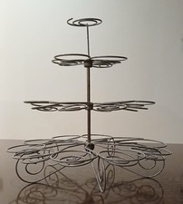 Four-Tier Silver Wire Cupcake