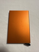 Secrid Orange Metal Card Holder Wallet ID Bag Clip hardcase