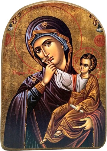 Virgin mary orthodox wood - mary,