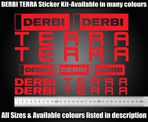 Derbi terra custom - custom, stickers