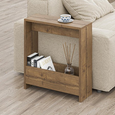 Side Table with Magazine Rack
