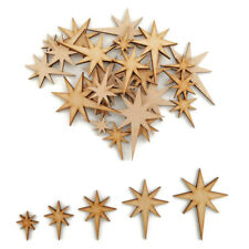 Christmas star MDF Craft Shapes Wooden Blank Decoration Embellishment tree decor