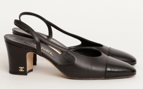 Chanel slingback heel - heel, shoes