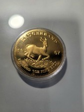 1967 Krugerrand Gold Coin 24k Gold Plated South Africa Rare Collectible