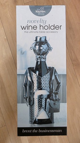 Metal wine bottle - bottle, holder