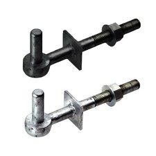 Gate Hanger To Bolt Fitting Heavy Duty Field Farm Gate Timber Galvanised Black