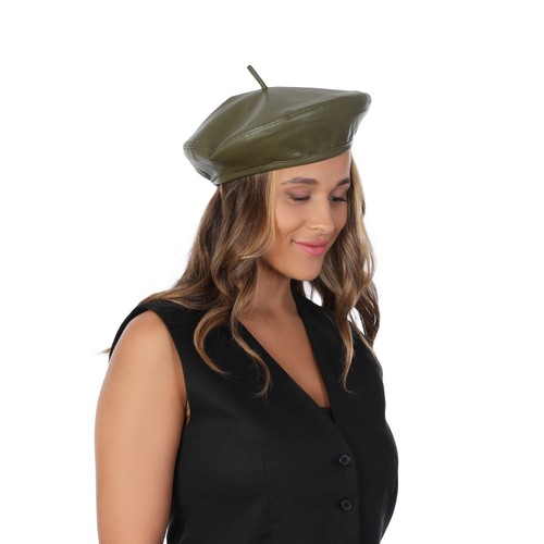 Plain beret hat wool - plain,