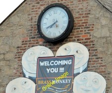 Photo 6x4 Bar clock, Newry An tiur A clock, accompanied by a Guinness adv c2013