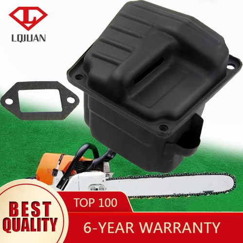 Dual port exhaust muffler with - port,