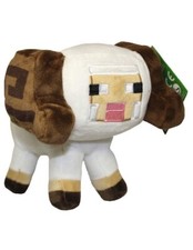 Officially licensed Minecraft Horned Sheep Plush Toy with free key golem plush