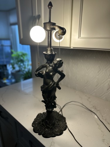 Art deco bronze lady statue - deco,