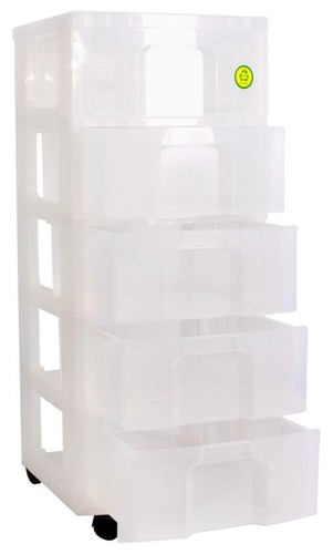 19l drawers clear shelving - clear,