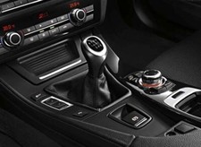 BMW Genuine Leather Gearlever Knob With Gaiter 6 Speed Pearl Chrome 25117599517