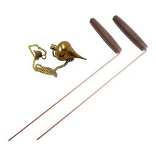 Dowsing Rods Kit with Copper and Walnut Handles for Water and Mineral Divining