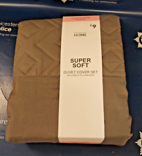 Primark Home Grey Double Duvet Cover Set New
