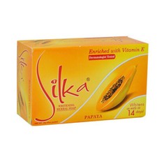 [SILKA] Papaya Skin Brightening Herbal Face and Body Bar Soap 135g NEW