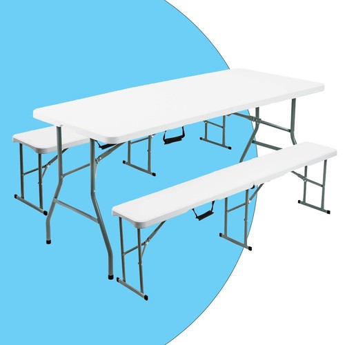 6ft folding trestle table - folding,