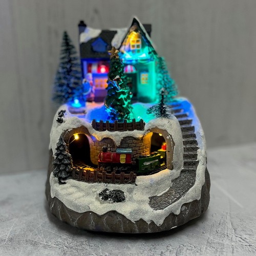 Christmas village scene - christmas,
