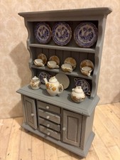 Dolls House 1/12 Scale Miniature Shabby Chic Painted Kitchen Dresser Cupboard