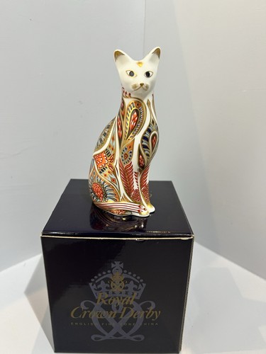 Royal crown derby siamese cat - derby,