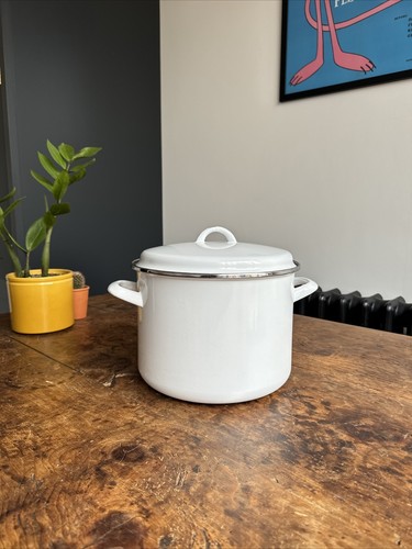 Vintage white enamelware - vintage,