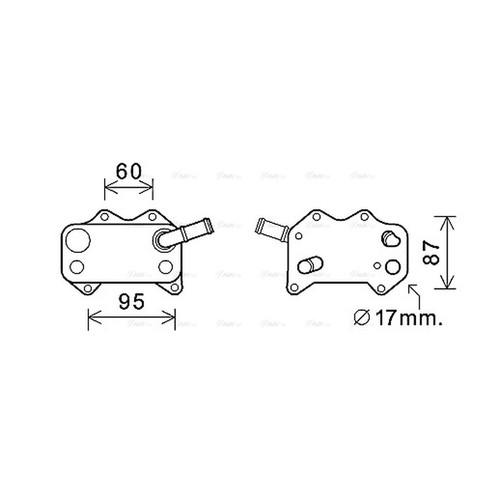 Oil cooler for - golf, 2.0