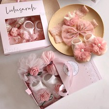 3Pcs/Set Lace Flower Baby Girl